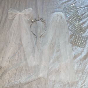 Bride Hair Accessory Pack for Bachelorette or Bridal Shower